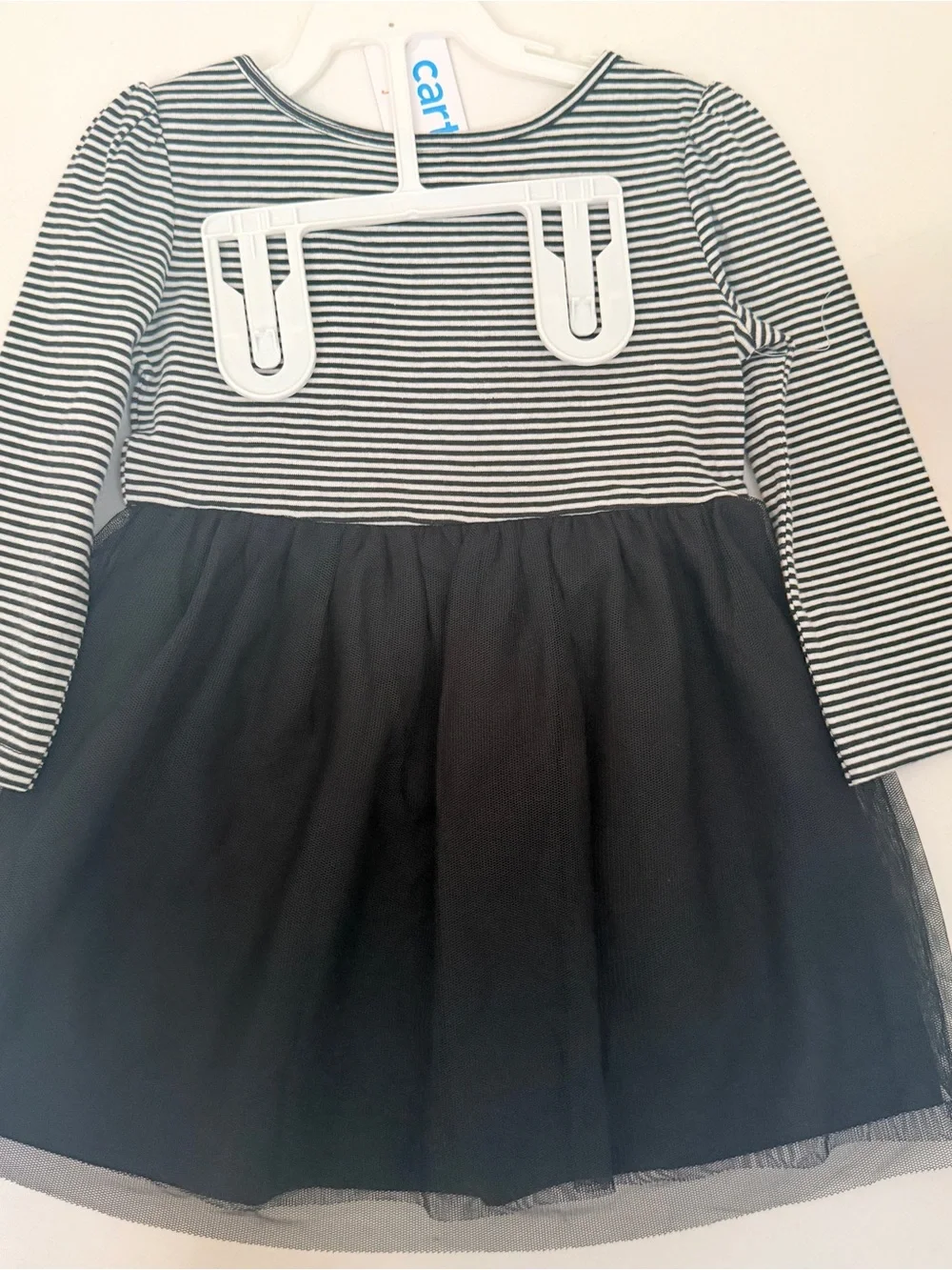 Carter's Black Cat Tulle Dress & Bloomers Set 12M NWT